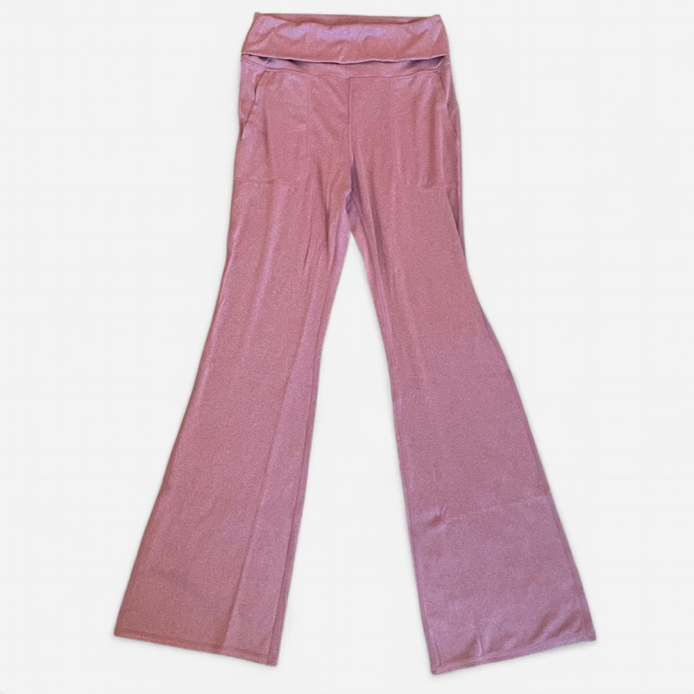 Halara In My Feels Super High Waisted Fold Over Flare Leggings XL New - Picture 1 of 7